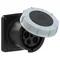 Zásuvka rovná panelová POWER TWIST 125A 3P+Z+N 500V 50/60Hz 7h IP66/67, příruba 120X120, rozteč šroubů 100X100