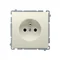 Zásuvka s uzemněním (modul) 16A 250V béžová