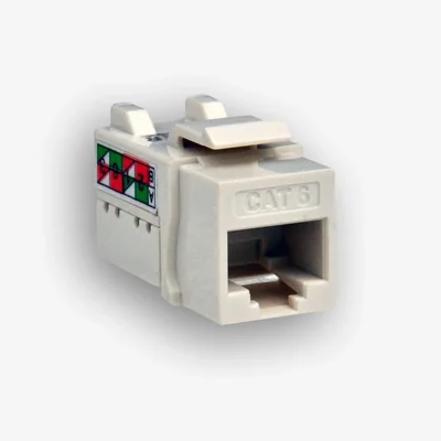 Zásuvka UTP RJ 45 kat. 6, bílá, Keystone, EM/FA-2630AK-8-C6