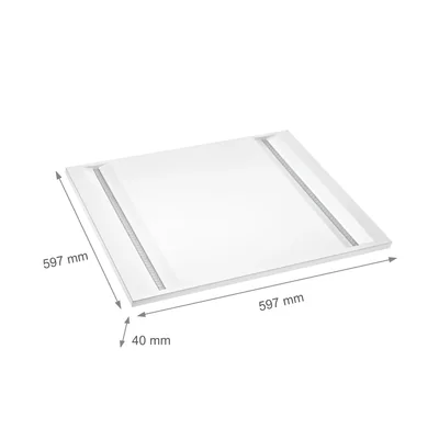 Zásuvný panel ALGINE LINE 44W, 230V, 70 ks, IP20, IK06, 600x600x40mm, bílý, UGR<16, 5 let, záruka gw.