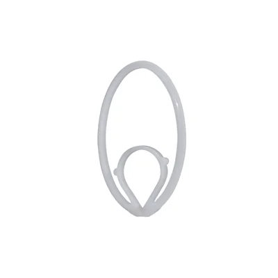 Затискач для кріплення труб і кабелів в пазах / F-Clip білий