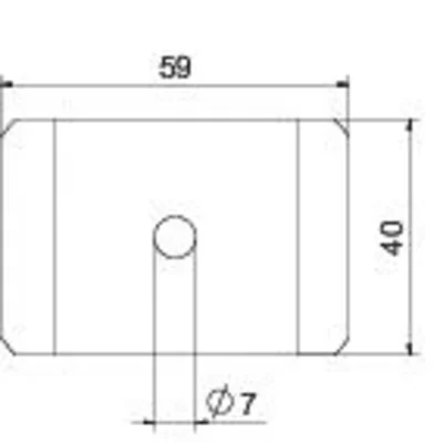 Затискач GKS 50 07 FS для гвинта M6