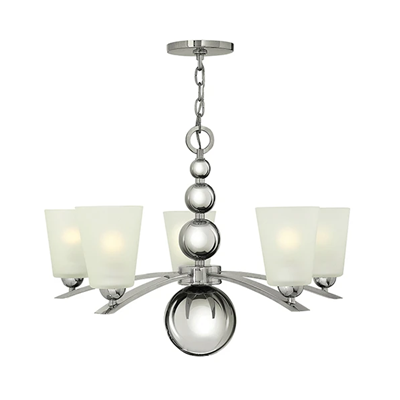 Závěsná lampa Elstead Lighting HK/ZELDA5 PN, leštěný nikl