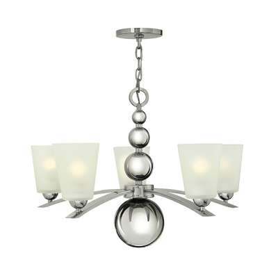 Závěsná lampa Elstead Lighting HK/ZELDA5 PN, leštěný nikl
