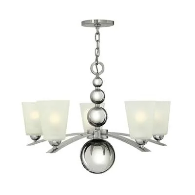 Závěsná lampa Elstead Lighting HK/ZELDA5 PN, leštěný nikl