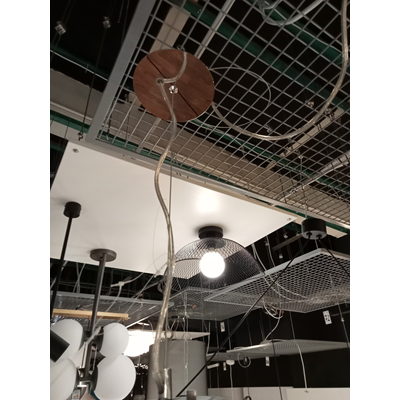 Závěsná lampa Ken, kouřová