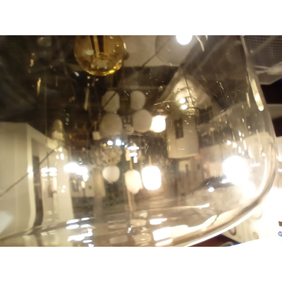 Závěsná lampa Ken, kouřová