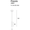 Závěsná lampa PREZZIO