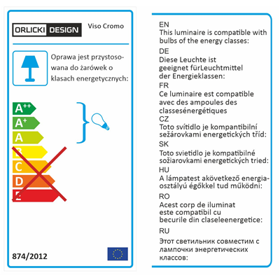 Závěsné svítidlo Viso Cromo Chrome
