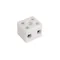 Závitová spojka, porcelánová (s otvorem pro šroub), 6 mm2, 2 dráhy, 20 ks.
