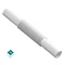 ZCL / Flexibler PVC-U-Verbinder Weiß 18 (100 Stück/Packung)