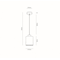 ZEFIR Hanging lamp 15cm 60W E27 oiled oak