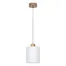 ZEFIR Lampada a sospensione 15 cm 60 W E27, rovere oliato