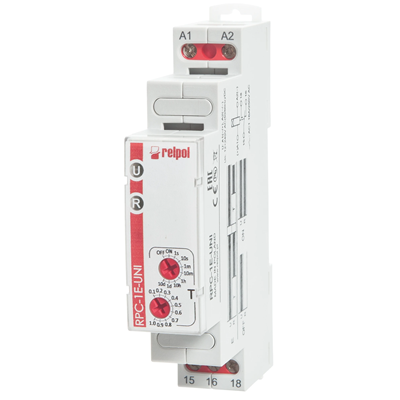 Zeitrelais 12-240V AC/DC 2P AgSnO2 8A / 250V AC