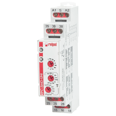 Zeitrelais 12-240V AC/DC 3P AgSnO2 8A / 250V AC