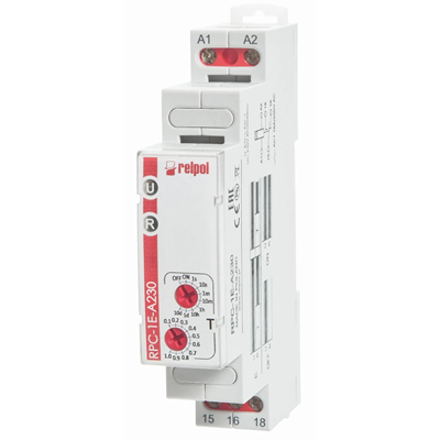 Zeitrelais 230V AC 1P AgSnO2 16A / 250V AC