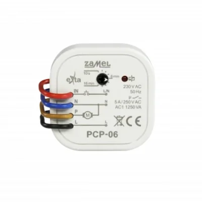 Zeitrelais zur Steuerung eines Badezimmerlüfters, Wandeinbau, 5 A, 230 V AC, Typ: PCP-06