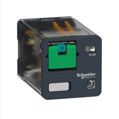 Zelio Relay Przekaźnik z przyciskiem test LED 2C/O 10A 24VDC