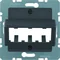 Zentralplatte für 3 MINI-COM-Module Anthrazit B.1/B.3/B.7 Glas