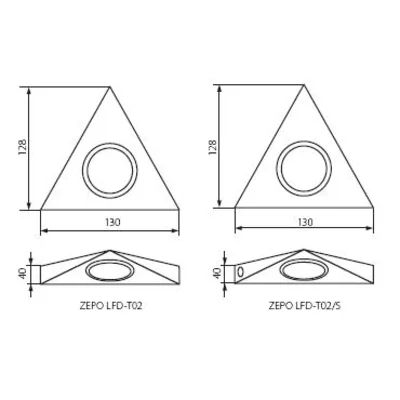 ZEPO LFD-T02 MAT CHROME recessed spotlight
