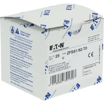 ZFS61/62-T0 Marcos de montaje para/con placas, se abren solo cuando el interruptor principal está en la posición 0, en DE/EN, para T0, T3, P1