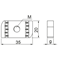 Zinc-plated rhombic nut, thread 12mm, thickness 9mm, length 35mm
