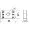 Zinc-plated rhombic nut, thread 12mm, thickness 9mm, length 35mm