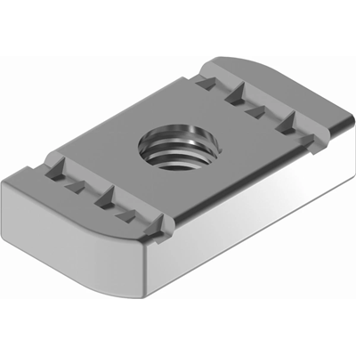 Zinc-plated rhombic nut, thread 12mm, thickness 9mm, length 35mm