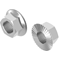 Zinc plated serrated flange nut with 10mm thread