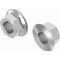 Zinc plated serrated flange nut with 10mm thread