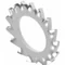 Zinc plated serrated washer, diameter 18mm, thread M10