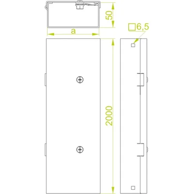 Žlab z pozinkované oceli KMPP100H50/2