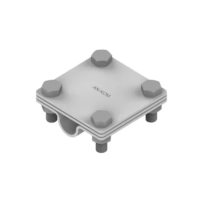 Złącze uziomowe 3 płytki szerokość bednarki 40mm o średnicy 16mm ze stali nierdzewnej