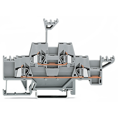 Złączka dwupiętrowa L/L 2, 5mm² szara