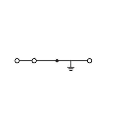 Złączka PE 3-przewodowa 2,5mm² żółto-zielona