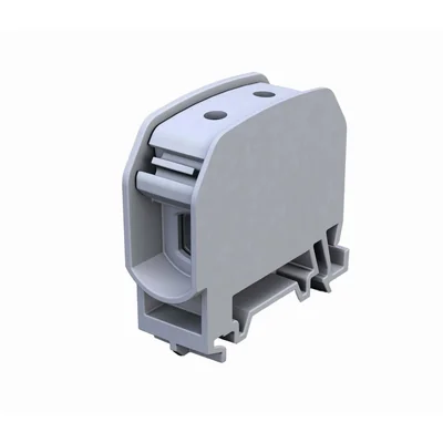 Złączka szynowa gwintowa 16mm² szara