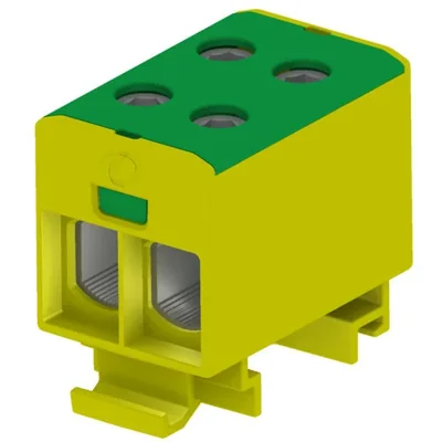 Złączka szynowa gwintowa rozgałęźna AL/CU, 1, 5-50mm2, TS 35, 1 tor, 4 otw. zaciskowe