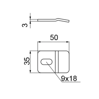 ZM/ZMOE Befestigungsklemme für Blechdicke - 3 mm