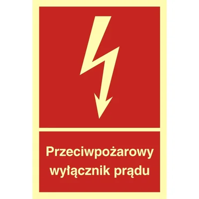 Značka vypínače protipožární ochrany