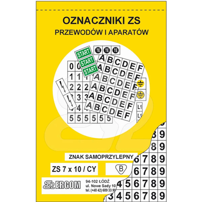 Značky ZS 7*10/CY