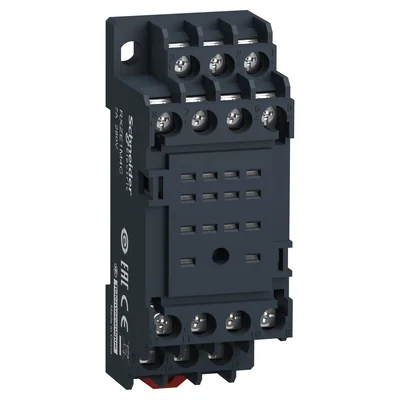 Zócalo de relé Harmony RXZ de contacto mixto 7 A 250 V con terminal de tornillo para relé RXM2.. RXM4..