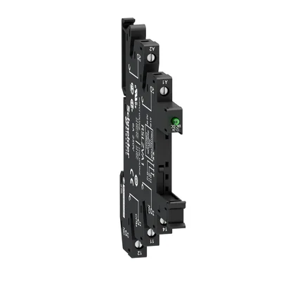 Zoccolo per relè Harmony Relay RSLZ dotato di LED e circuito di protezione 12/24V.