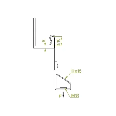 ZS31M6 Blechklemme – 1 mm dick