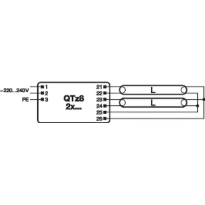 Zubehör für QTz8 2X36 Kompaktleuchtstofflampen