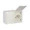 Żuk presa doppia 2x2P+Z n/t IP44 bianco VG 262-01