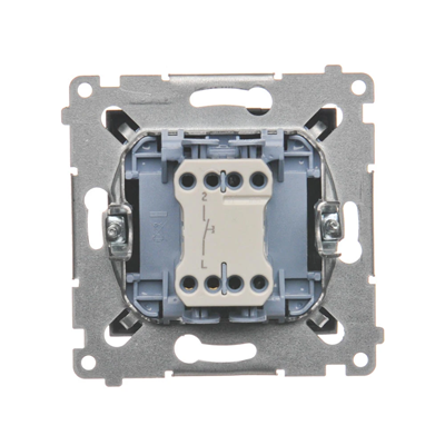 "zvonkové" tlačítko (modul) 10A 230V rychlospojky antracitové (kovové)