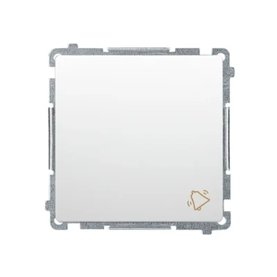 Zvonkové tlačítko (modul) 10A 250V, bílé šroubovací svorky
