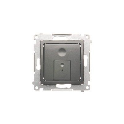 Zwei-Tasten-Dimmer (Modul) 40-500 W (300 VA), Anthrazit-Metallic