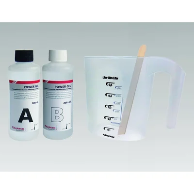 Zweikomponenten-Gel in Flaschen, mit Behälter und Rührstab, POWER GEL 400ml, 335120