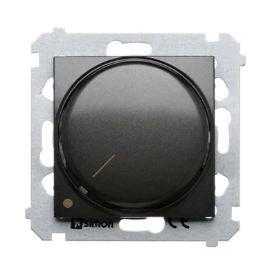 Zweipoliger Drehdimmer für dimmbare LEDs 230V (Modul) 5-215W, Anthrazit (Metallic). 4-Draht-Installation erforderlich